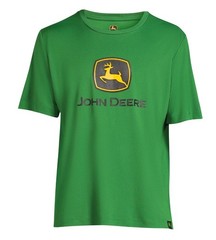 John Deere Men’s Polyester Graphic Short Sleeve Tee Moisture Wicking NWT Large