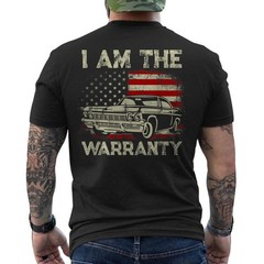 Funny Mechanic I Am The Warranty Race Car Parts Repair Guy ON BACK T-Shirt