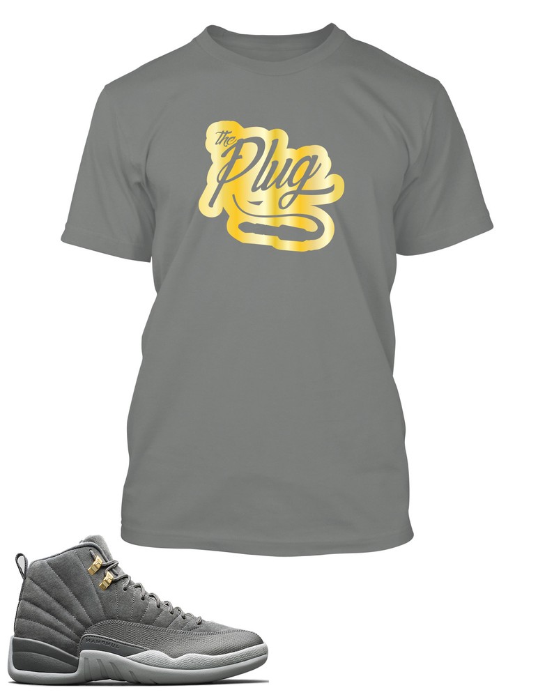 Plug Tee Shirt To Match J12 Gray Men’s Graphic Pro Club Shaka RTP Big Tall Sm