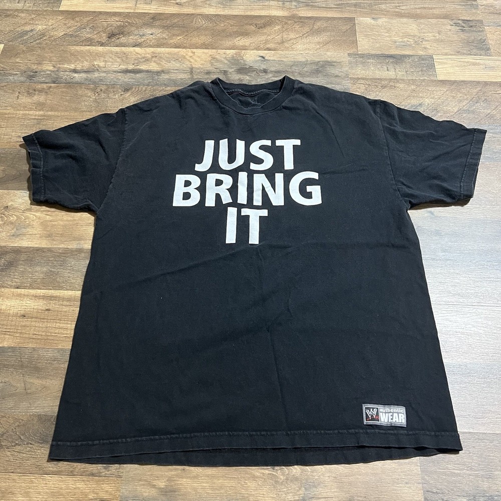 WWE The Rock Just Bring It T shirt Mens Sz XXL 2XL Brahma Bull Black