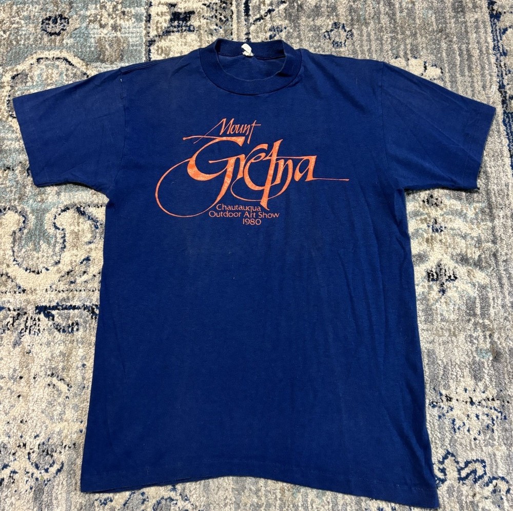 Vintage 1980 Chautauqua Outdoor Art Show T Shirt Size Medium Made In Usa