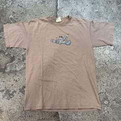 Vintage 90s Single Stich Brown Mossimo Joy Ride Shirt Made In USA Brown