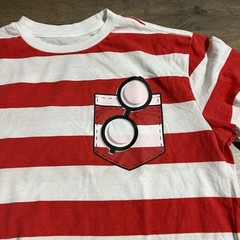 Where is Waldo Stripe T-shirt Adult Unisex Size S Small