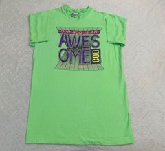 Vintage 1990s Azusa Pacific University Our God Is Awesome T-Shirt, M Barely Worn