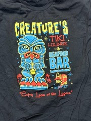 Tee Villain 2 XXL T-Shirt Creature from the Black Lagoon Tiki Used Black Shirt