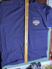VTG Harley Davidson T Shirt Dubai UAE XL Pocket Blue 2009