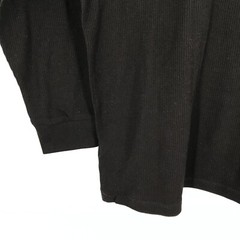 Jachs Shirt Mens XL Extra Large Long Sleeve Thermal Waffle Casual Sleep Black