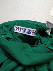 VTG 90s Bravo Green Turtle Neck Long Sleeve Cotton Shirt Mens Sz Large New
