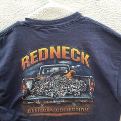Vintage Delta Shirt Adult Extra Large Blue Redneck Sportsman Humor Outdoors Y2K