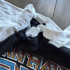 Vintage 80s Raglan Band Tee Van Halen Shirt Medium Black 1980 Tour 3/4 Sleeve