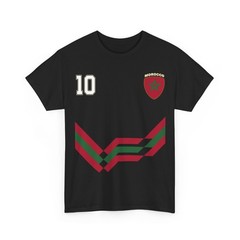 Morocco Soccer Tee, Morocco Number 10 Soccer Moroccan Soccer 2026 Shirt