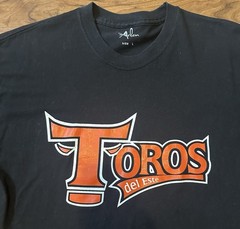 Toros del Este Dominican Republic Baseball Men’s Large Black T-Shirt Crew Neck