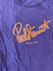 Vintage Rod Stewart Shirt 17×26 Blondes Have More Fun 1979 Tour 70s LA Forum