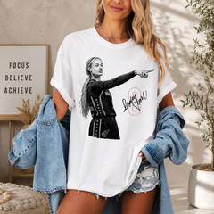 Vintage Basketball Player Pointing Graphic T Shirt Unisex Cotton Tee