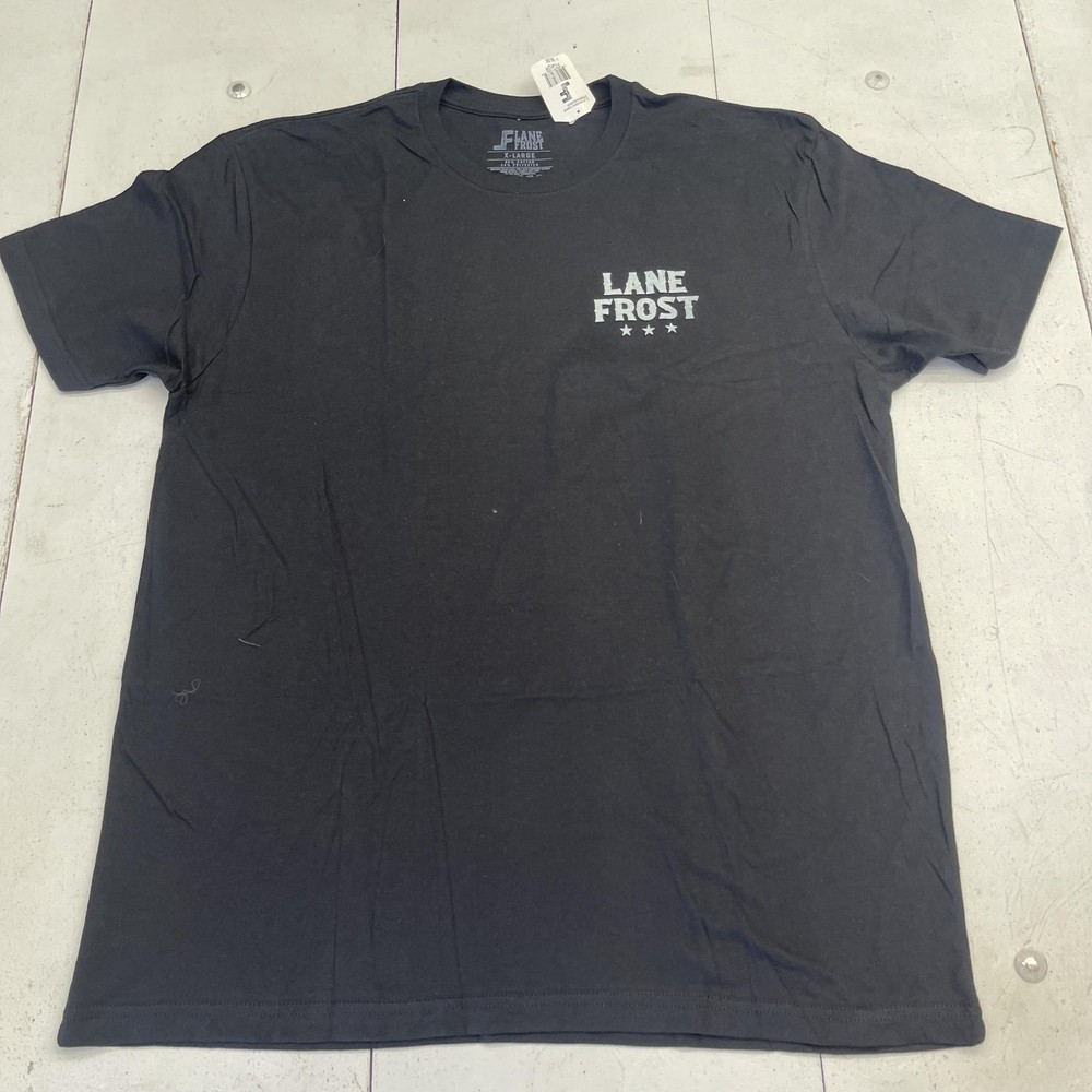 Lane Frost Shirt Mens XL Black America Forever Legends Never Die Graphic Tee
