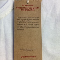 Fjallraven Logo Pocket T-Shirt Mens Eggshell White Organic Cotton Size M NWT