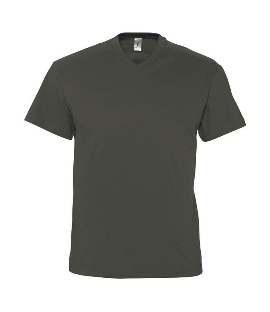 SOLs Mens Plain Summer Weight Vee V-Neck Cotton Tee T-Shirt S-3XL Regular Fit