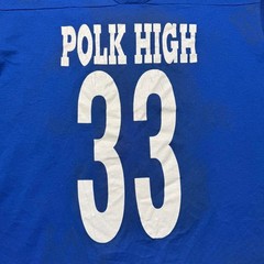 Vintage 90s Al Bundy #33 Polk High School TV Sitcom Football Jersey Shirt Large