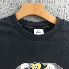 Aaa Shirt Top Mens XL Black Cotton Long Sleeve Graphic Print Crew Neck Pullover