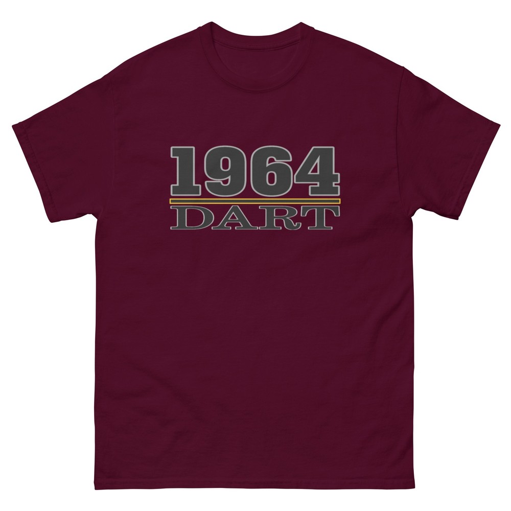 1964 DART T SHIRT sizes SMALL thru 5XL available! CHOOSE FROM 10 COLORS!