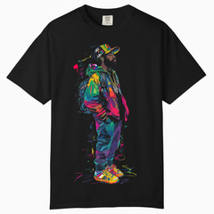 Neon Urban Streetwear Graphic Tee, Comfort Colors T Shirt, Unisex Streetwear Tee