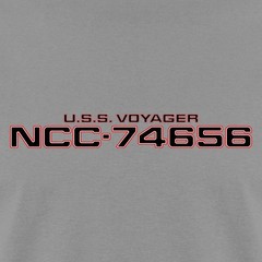 NCC 74656 Voyager Starship Exploration Art Men’s T-Shirt