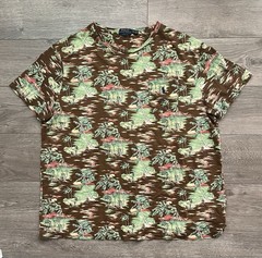 Polo Ralph Lauren Classic Fit XL Hawaiian Beach Surfing Hula Girl Short Sleeve