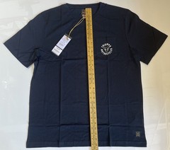 Triumph Motorcycles Newlyn T Shirt Mens 2XL Jet Black Cotton Back Print Pocket