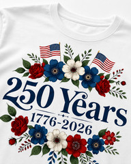 Comfort Colors Boho Floral American Flag Shirt 250th Anniversary 4thOf July Gift