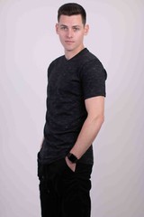 Men’s V-Neck T-Shirt Tri-Blend