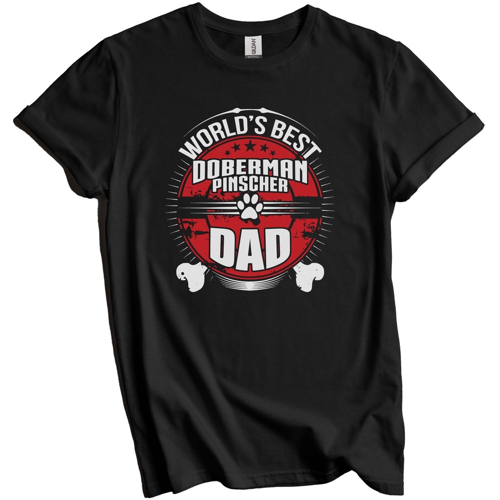 World’s Best Doberman Pinscher Dad Dog Owner T-Shirt
