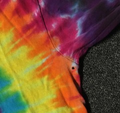 Vtg 90s Peace Tie Dye AOP Shirt M USA Single Stitch Hippie Surf Grunge Biker 80s