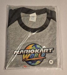 MARIO KART WORLD * SWITCH 2 * RAGLAN 3/4 SLEEVE T-SHIRT * BEST BUY EXCLUSIVE