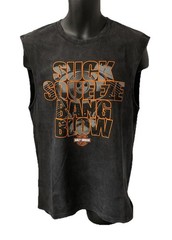 Harley Davidson Men’s Combustion Cycle Sleeveless Tank Top Dyed Black 3003032