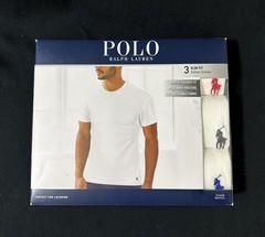 Polo Ralph Lauren Men’s 3-Pack Slim-Fit Classic Cotton Crew Undershirts SZ.M NEW