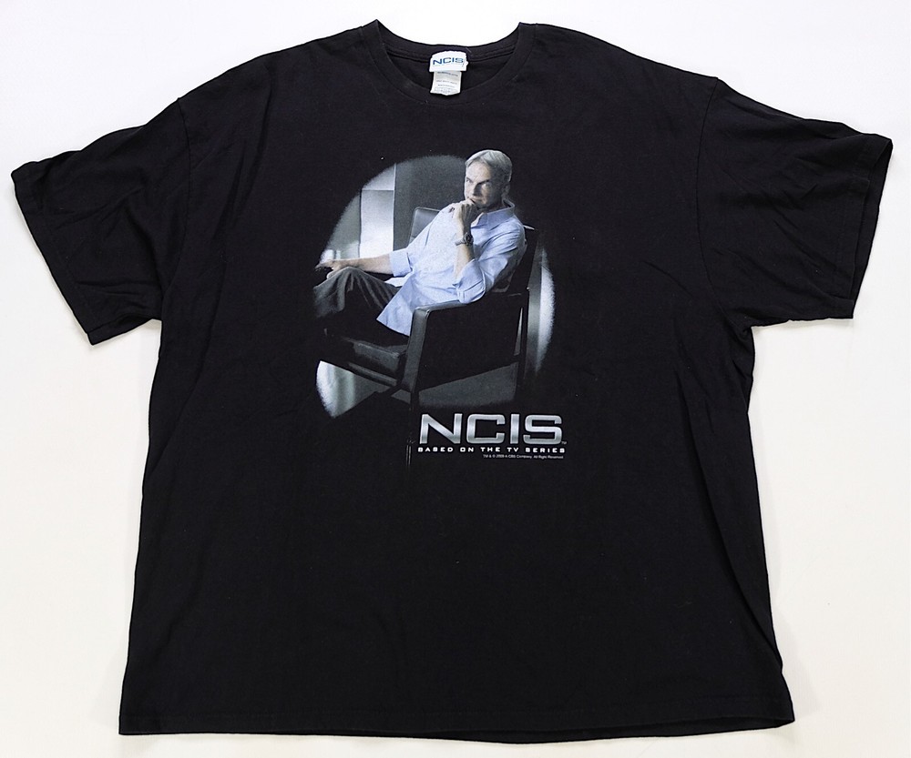 Rare Vintage NCIS Based On The TV Series 2009 Promo T Shirt 2000s Black Size 2XL