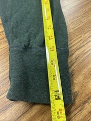 L.L.Bean Two Layer Henley Shirt Mens XL Regular Green Wool Blend Base Layer