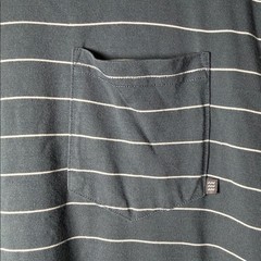 Free Fly Men’s XL Bamboo Performance Pocket T-Shirt Blue White Stripes