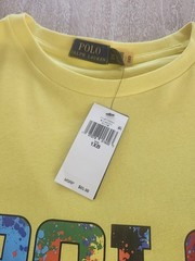 Polo Ralph Lauren Men’s 1XB Big & Tall Yellow Graphic Logo Crewneck Tee