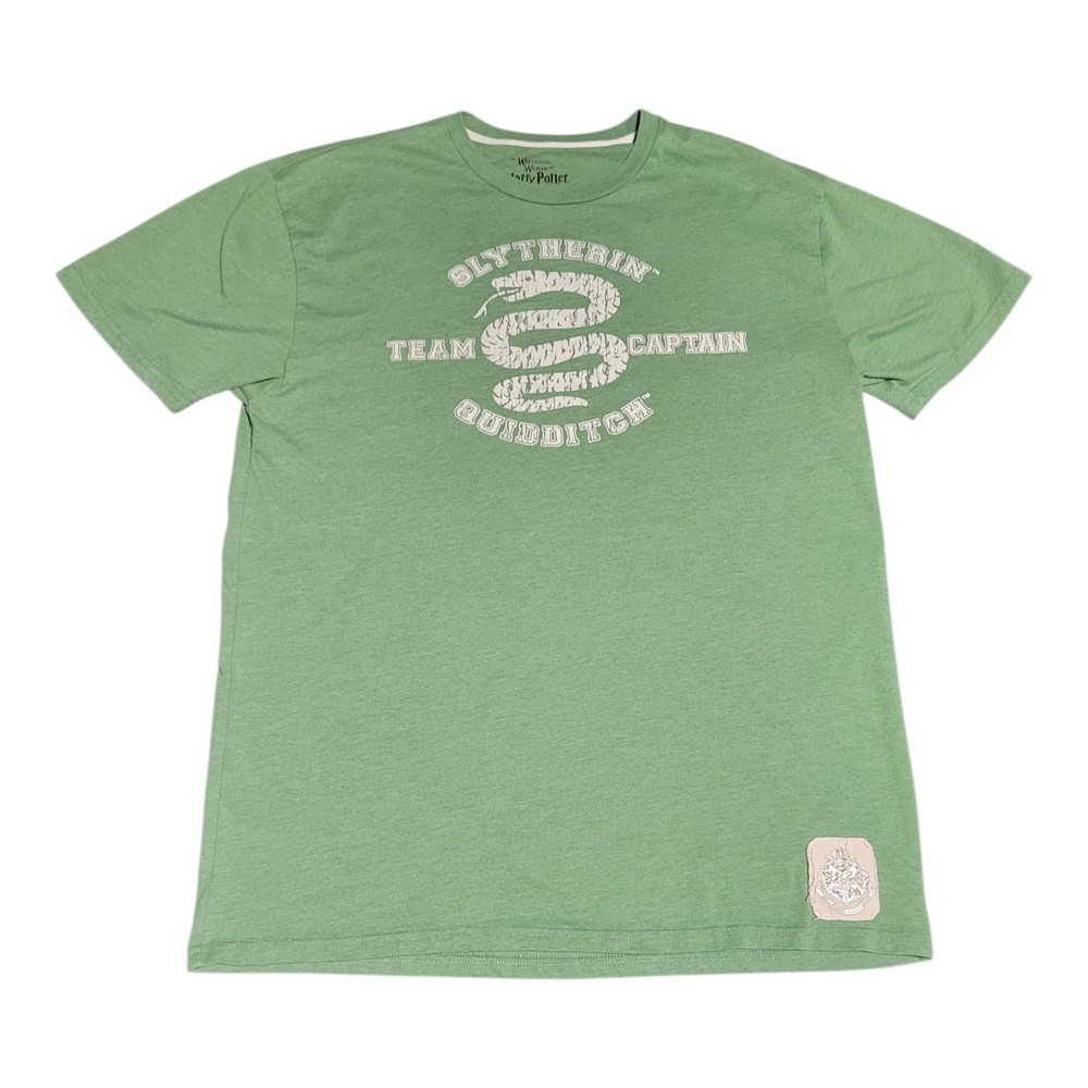 Harry Potter | Men’s Green Slytherin Team Captain Quidditch T-Shirt | Size L