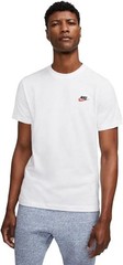 Nike Men’s NSW Club Tee, White/Black/University Red X-Large