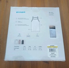 3-Pack Papi Soft 4-Way Stretch Tag-Free Modern Tank Tops Black Gray White Medium