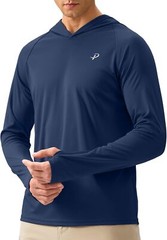 Men’s UPF 50+ Sun Protection Hoodie – Long Sleeve Fishing & Hiking Shirt
