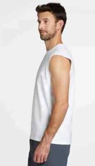 VRST ‘ MENS ‘ ESSENTIAL MUSCLE TANK GW ‘ WHITE ‘ LARGE – UV PROTECTION