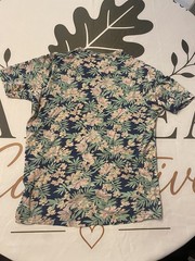 Free Planet Large Navy Floral Print Short Sleeve T-Shirt