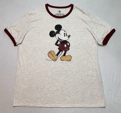 Disney Mickey Mouse Classic Men’s XXL Off White Vintage Look Heather T-Shirt