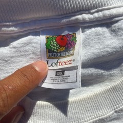 Vintage Flat Broke Graphic T-Shirt XXL White