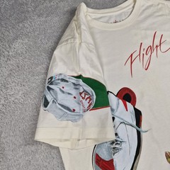 Nike Jordan Artist Series Jacob Rochester Flight World Tour T Shirt Mens L Cream