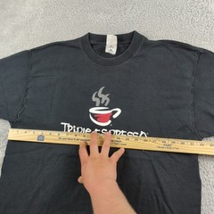 VTG T Shirt Mens XL Black Triple Espresso A Highly Caffeinated Comedy Minnesota