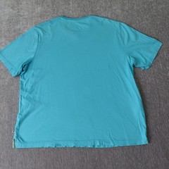 Tommy Bahama Shirt Men XL Blue Pima Cotton Bali High Tide V-Neck T-Shirt Outdoor